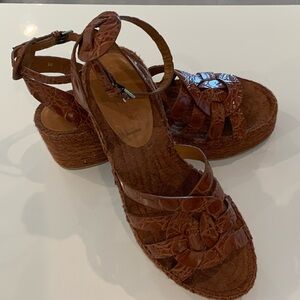 Robert Clergerie Brown Platform Sandals